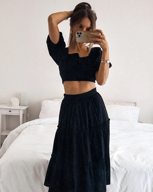 Two Sisters the Label LACACIA SET-BLACK