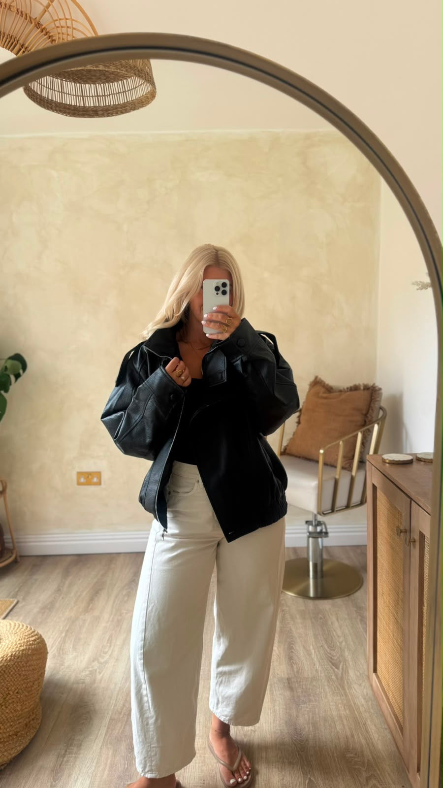 Frankie Faux Leather Jacket