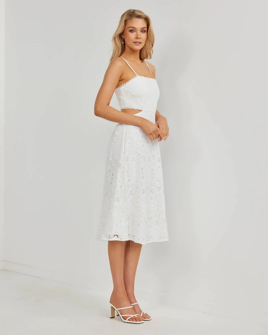 Two Sisters The Label EMILIA DRESS-WHITE