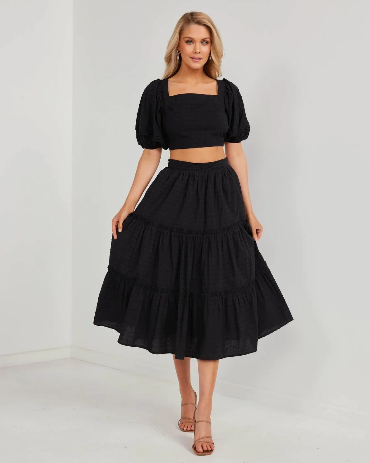 Two Sisters the Label LACACIA SET-BLACK