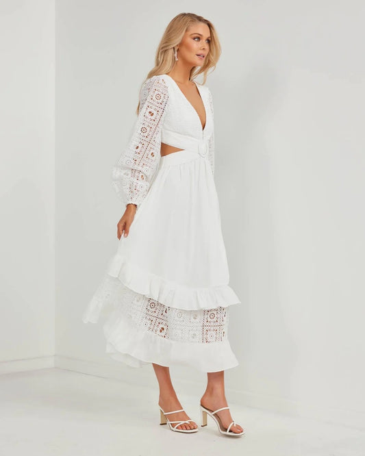 Two Sisters The Label LANA DRESS WHITE