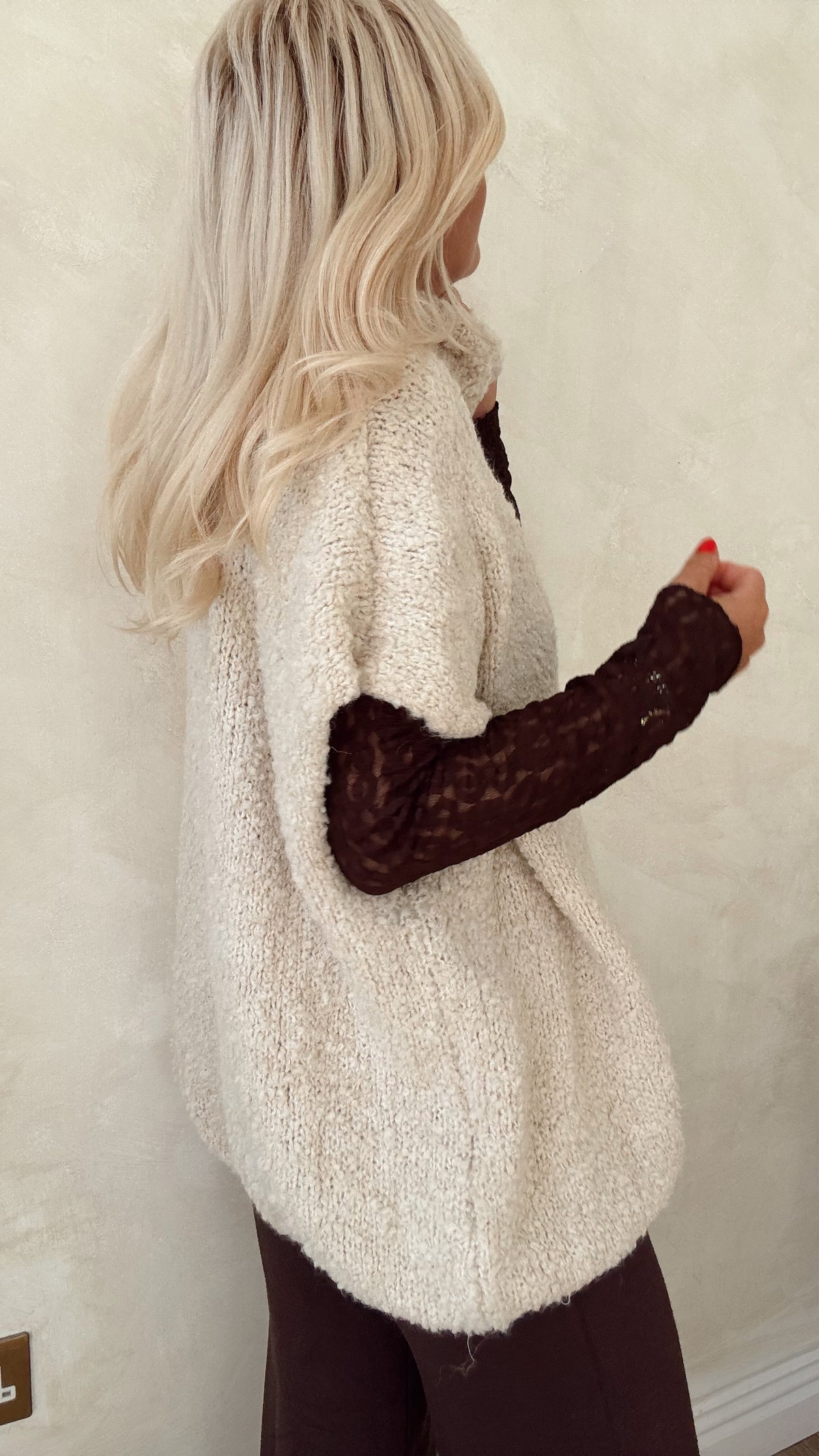 The Cosy Roll Neck Poncho