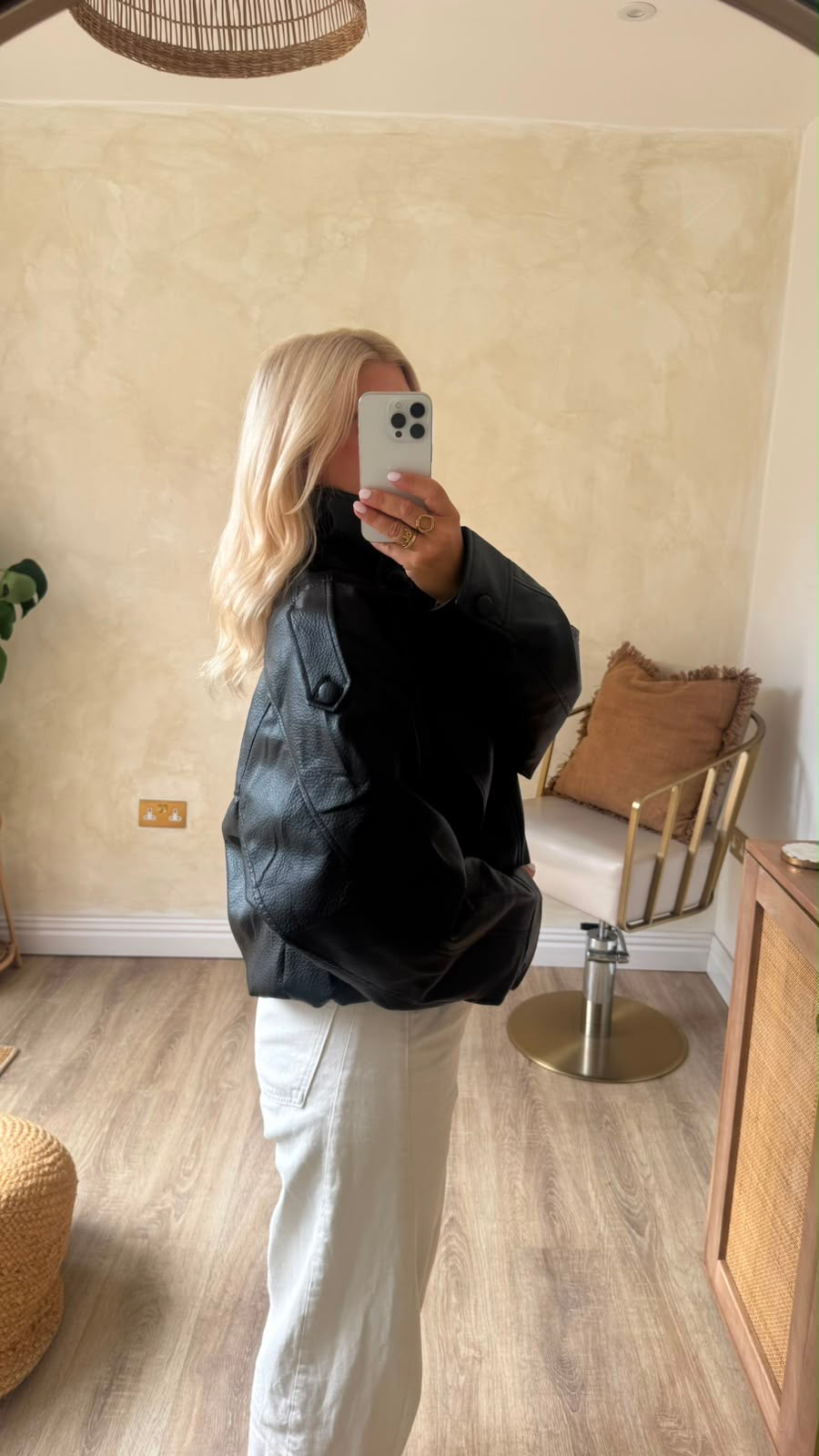 Frankie Faux Leather Jacket