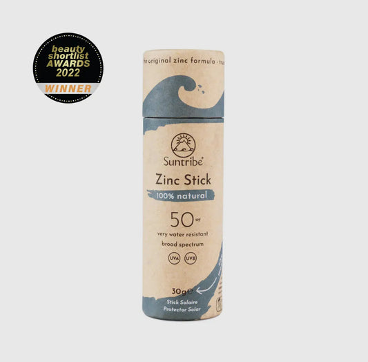 Suntribe Natural Mineral Zinc Sun Stick Spf 50 Ocean Blue