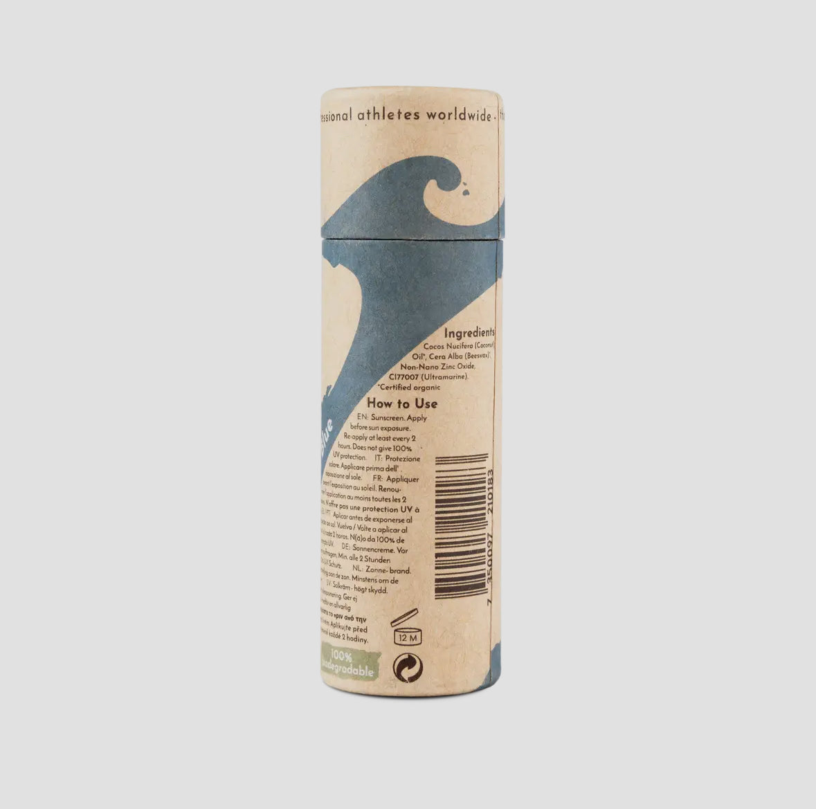 Suntribe Natural Mineral Zinc Sun Stick Spf 50 Ocean Blue