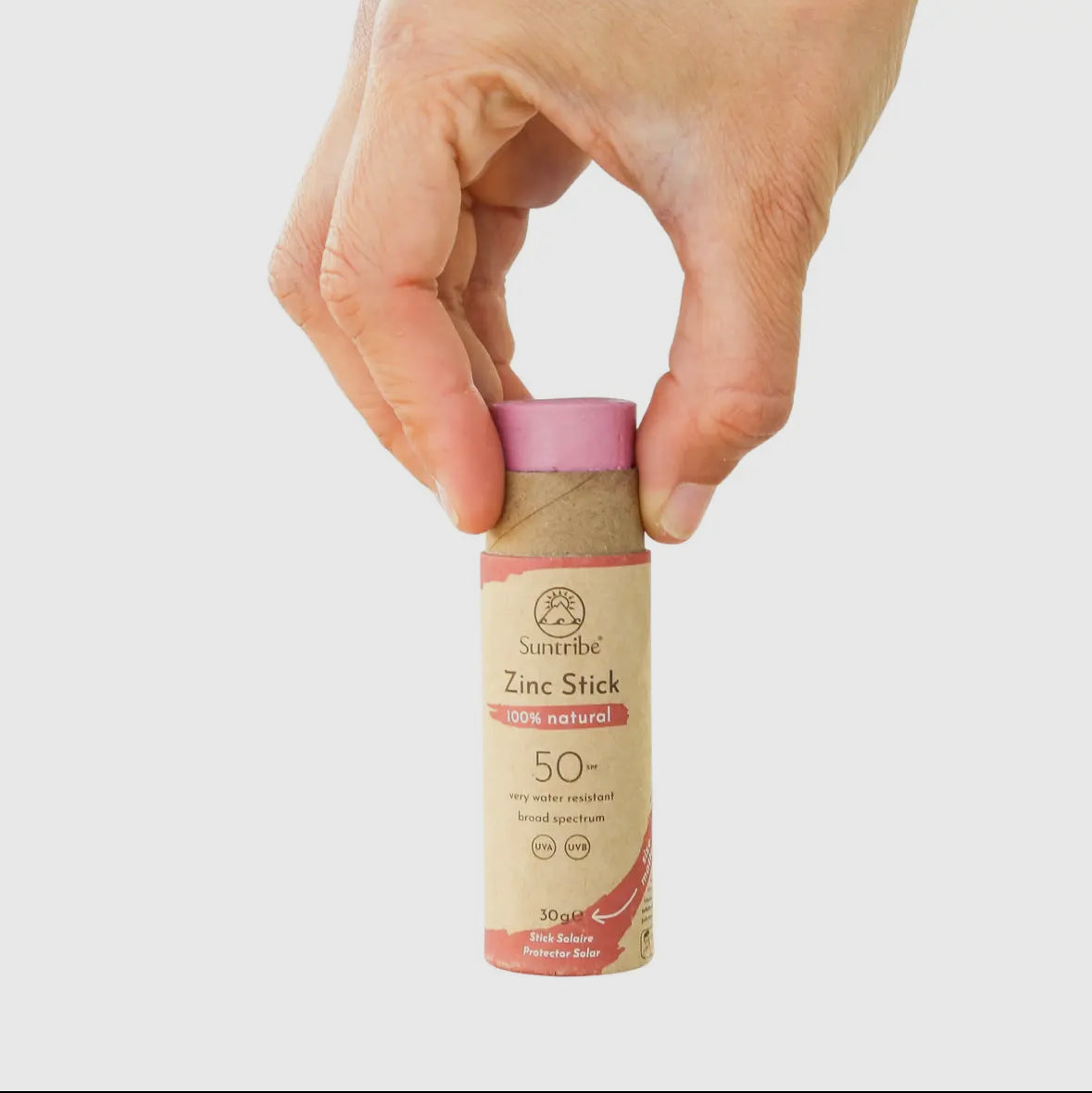 Suntribe Natural Mineral Zinc Sun Stick Spf 50 Retro Red