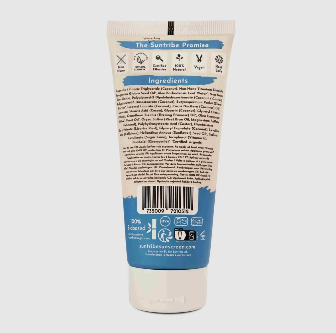 Suntribe Active Natural Mineral Sunscreen Spf 50