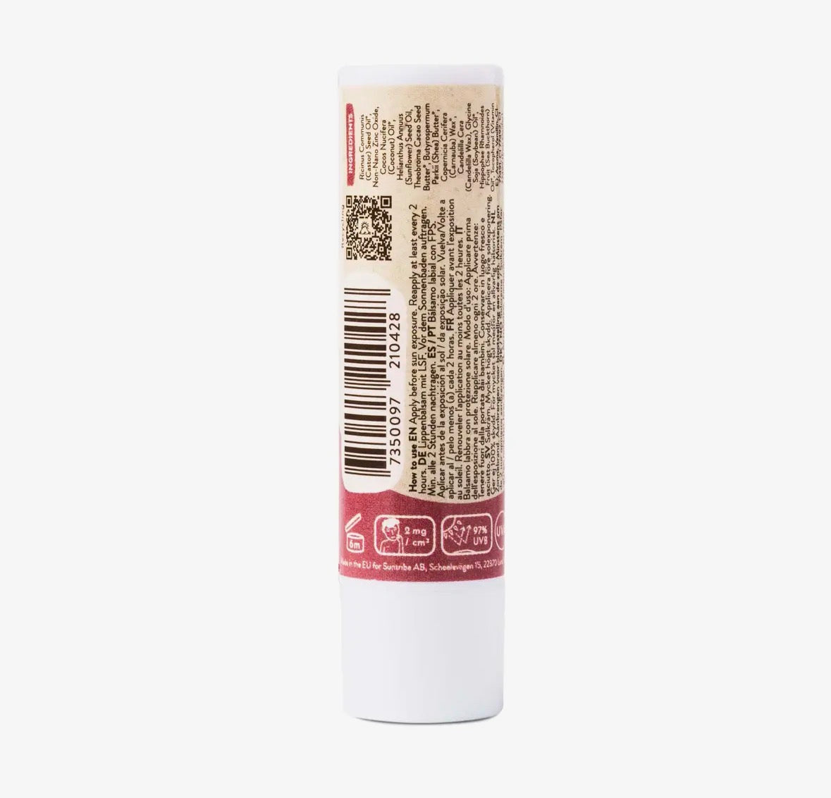 Suntribe Organic Mineral SPF 30 Tinted Lip Balm